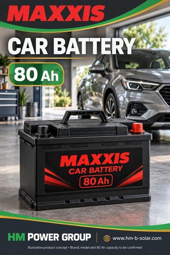 بطارية سيارة Maxxis 80 أمبير ساعة