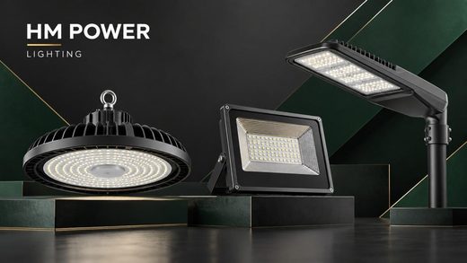 إضاءة HM POWER LED: هاي-باي وكشّافات وإنارة شوارع